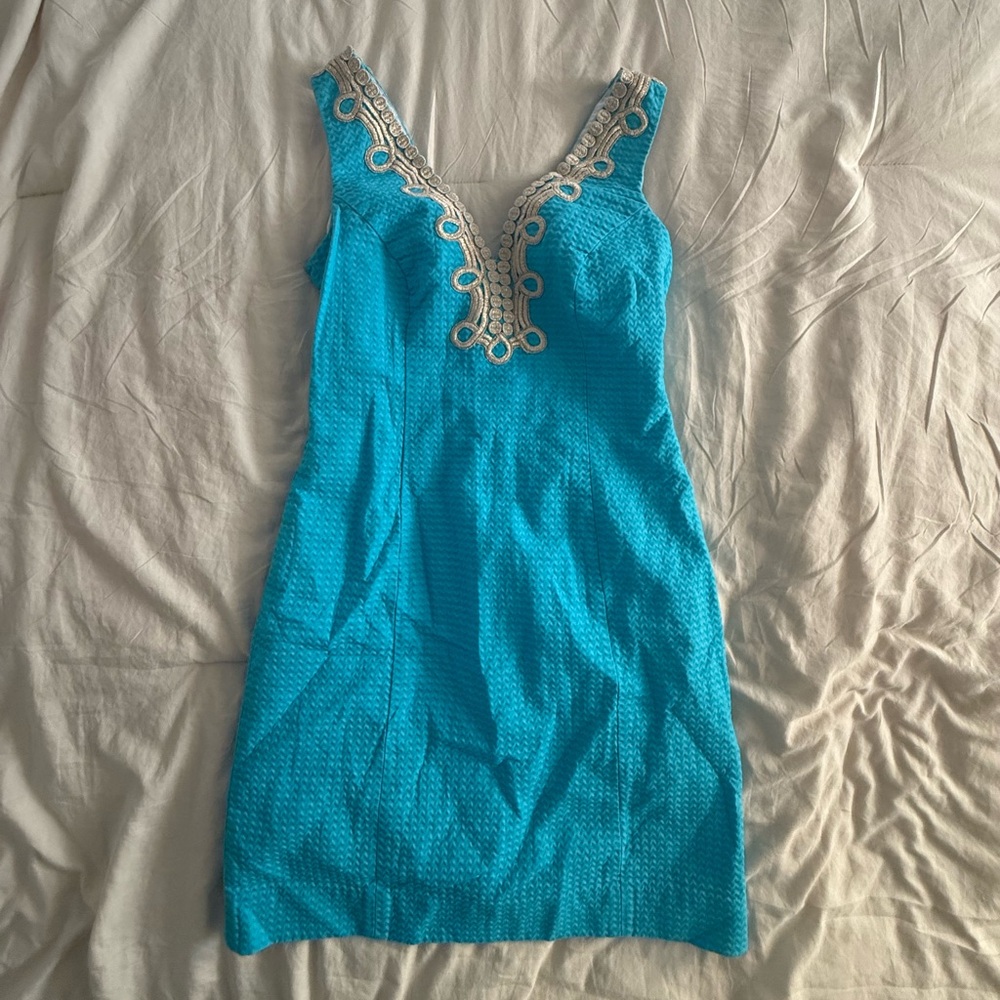 Lilly Pulitzer Blue Sleeveless Dress